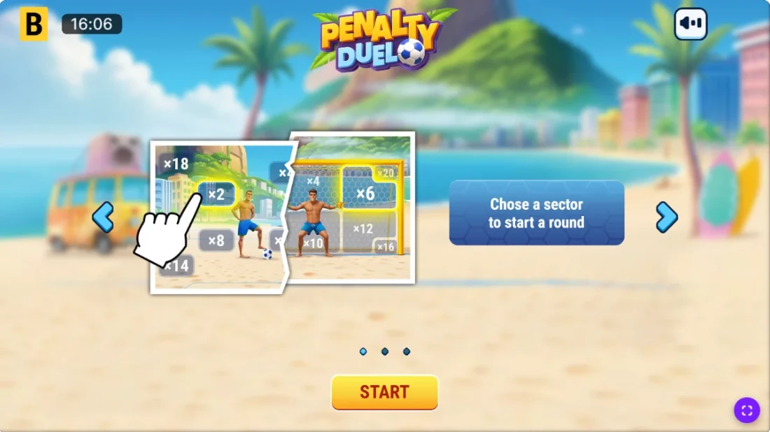 Penalty Duel with Júlio César crash game gameplay and bonus mechanics